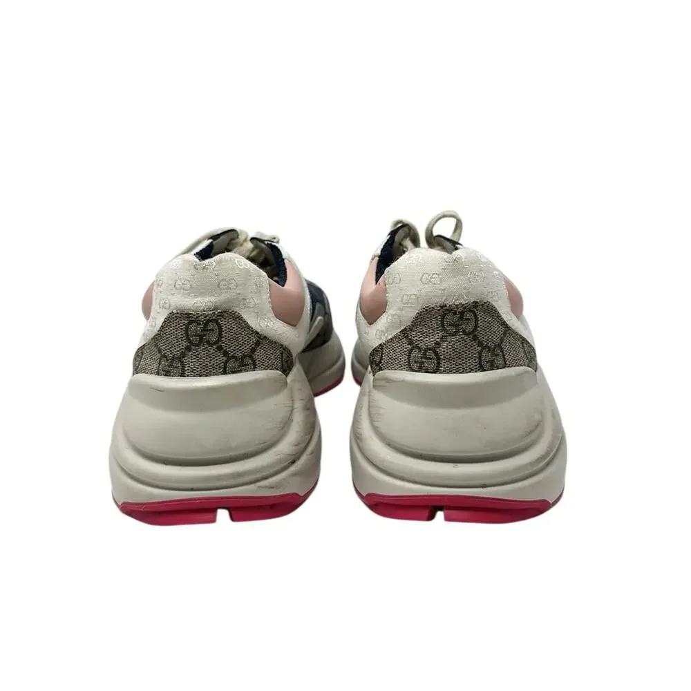 Gucci Rhyton GG Canvas Multi Monogram Low Top Sneakers Runners Size 38.5